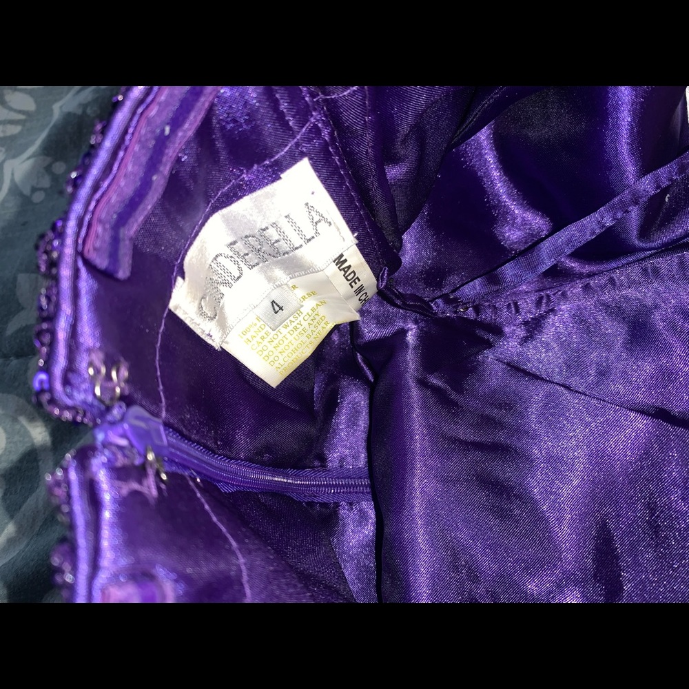 Purple quiceanera and homecoming formal dress - Picture 4 of 4